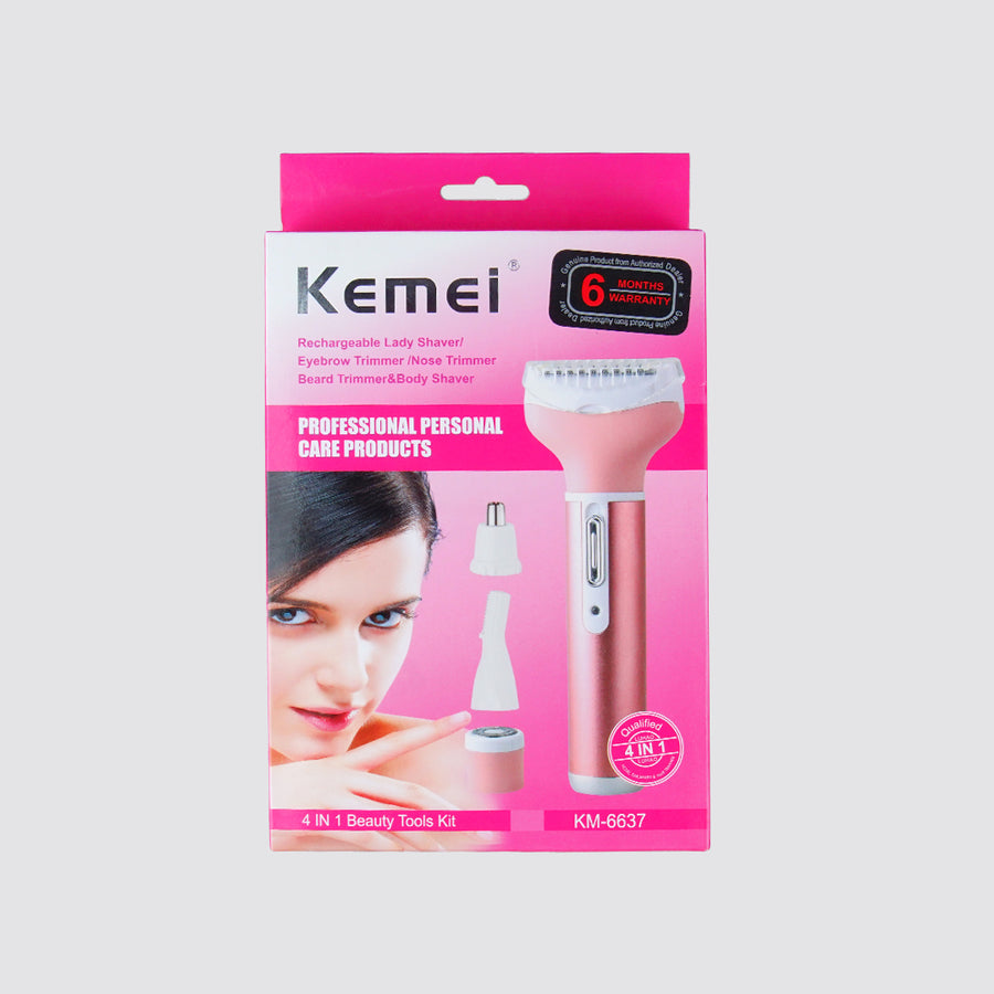 Kemei KM-6637 4 in 1 Ladies Hair Clipper