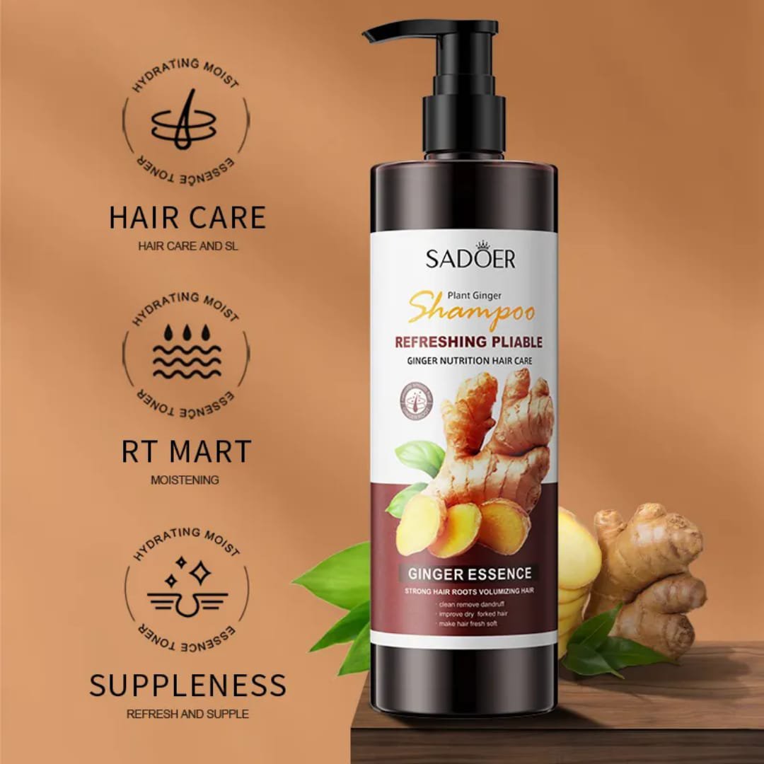 SADOER Plant Ginger Refreshing Pliable Shampoo 500ml