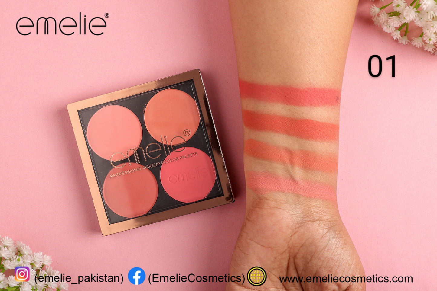 Emelie 4 Colour Blushon Kit