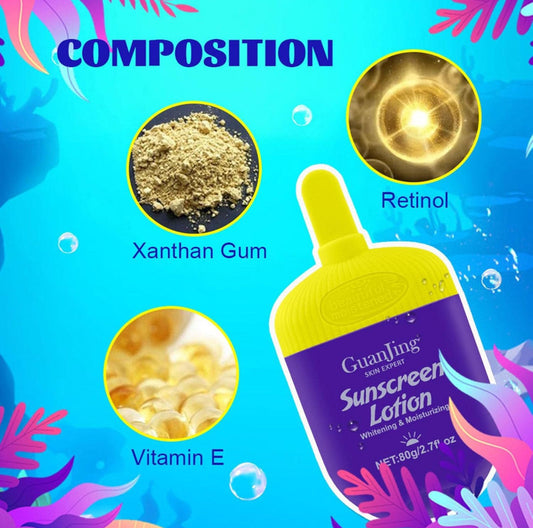 GUANJING Tinted Sunscreen Lotion SPF 90 Retinol & Vitamin E 80g
