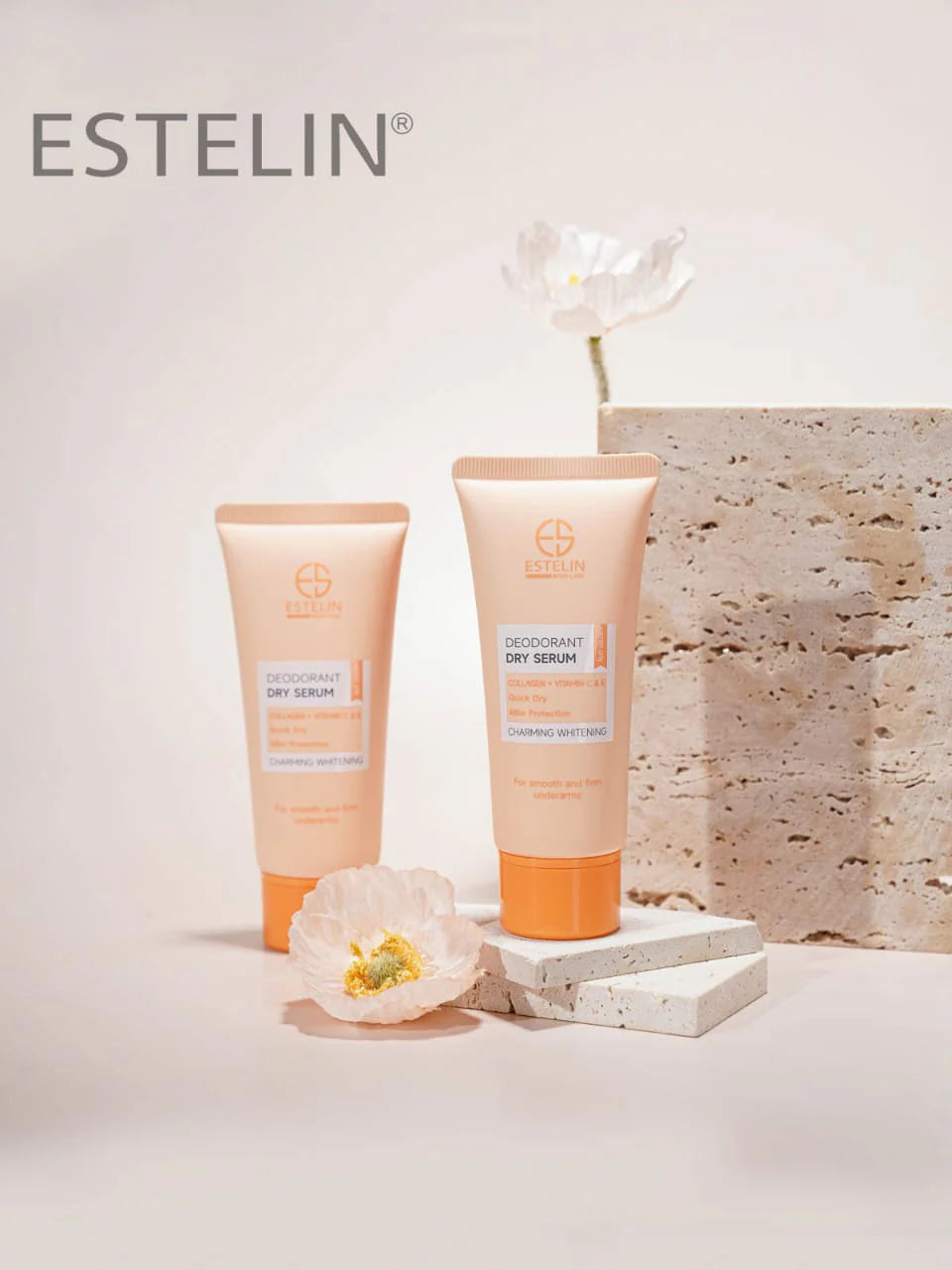 ESTELIN Deodorant Dry Serum Collagen + Vitamin C & E – 60ml