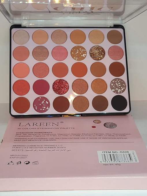 LAREEN 30 Colour Eyeshade Kit