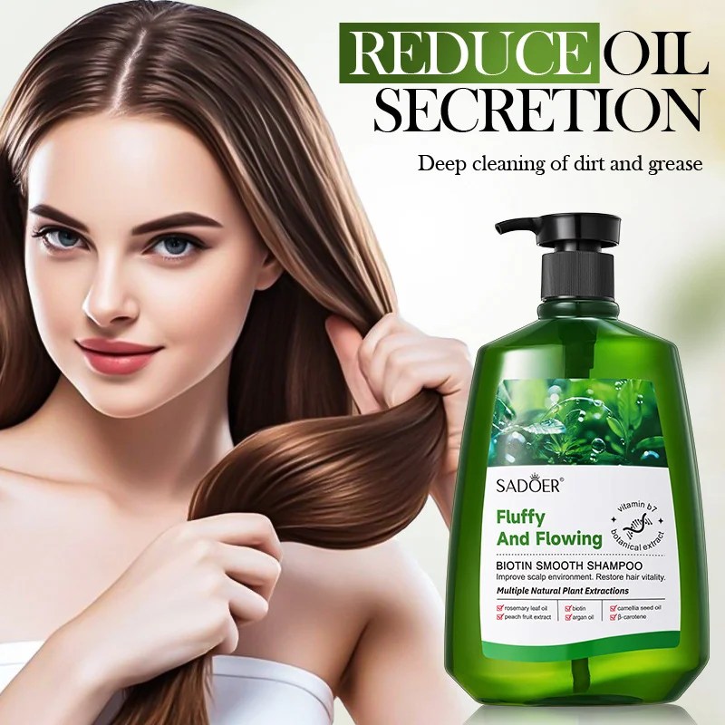SADOER Biotin Smooth Shampoo – Fluffy, Soft & Volumizing Hair Care