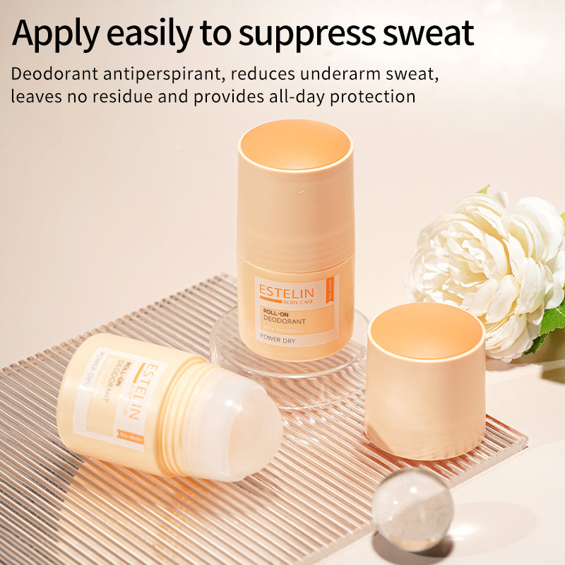 ESTELIN Deodorant Roll On – Power Dry – 48Hr Protection
