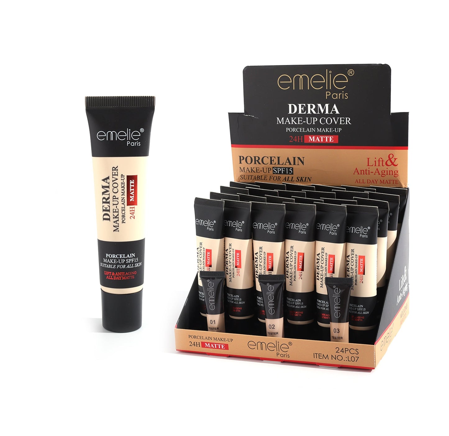 Emelie Derma Makeup Cover Foundation