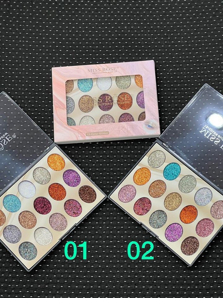 Miss Rose 15 Colour Glitter Kit