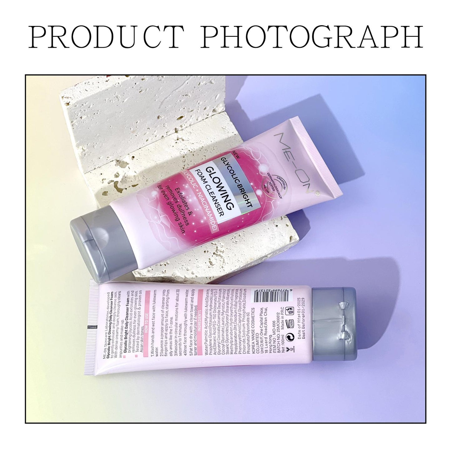 Meon Glycolic Bright Glowing Foam Cleanser