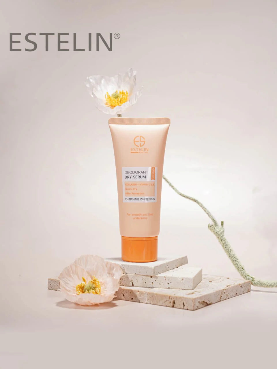 ESTELIN Deodorant Dry Serum Collagen + Vitamin C & E – 60ml