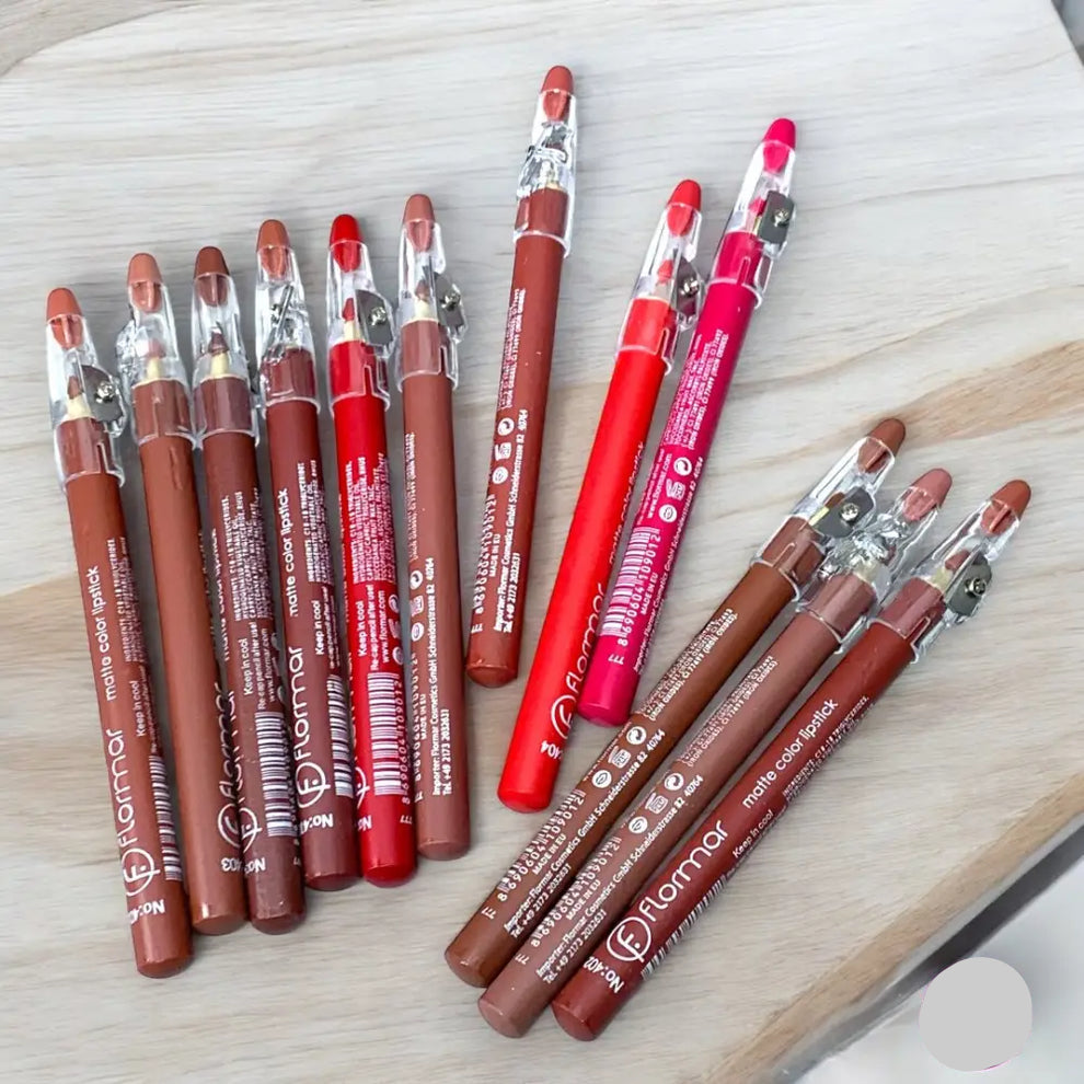 Flormar Lip Pencil 12 Pcs Dark Setting