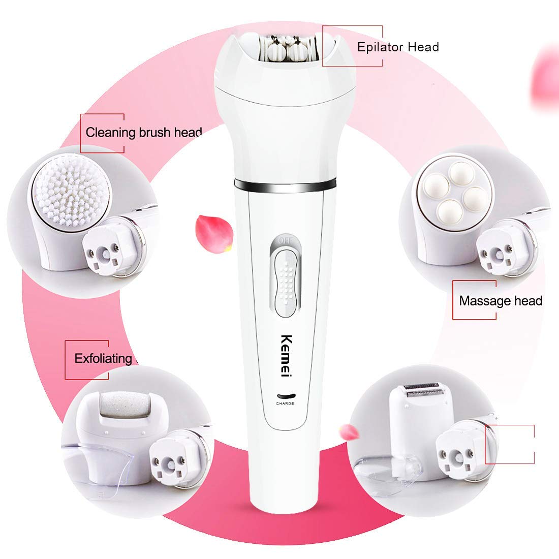 Kemei 5 in 1 Shaver Epilator KM-2199