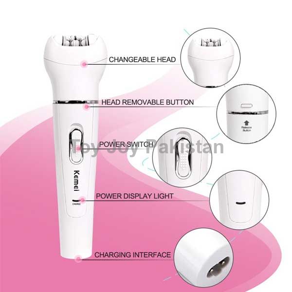 Kemei 5 in 1 Shaver Epilator KM-2199