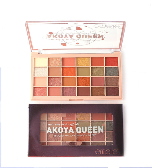 Emelie 24 Colour Eyeshade KIt Akoya Queen