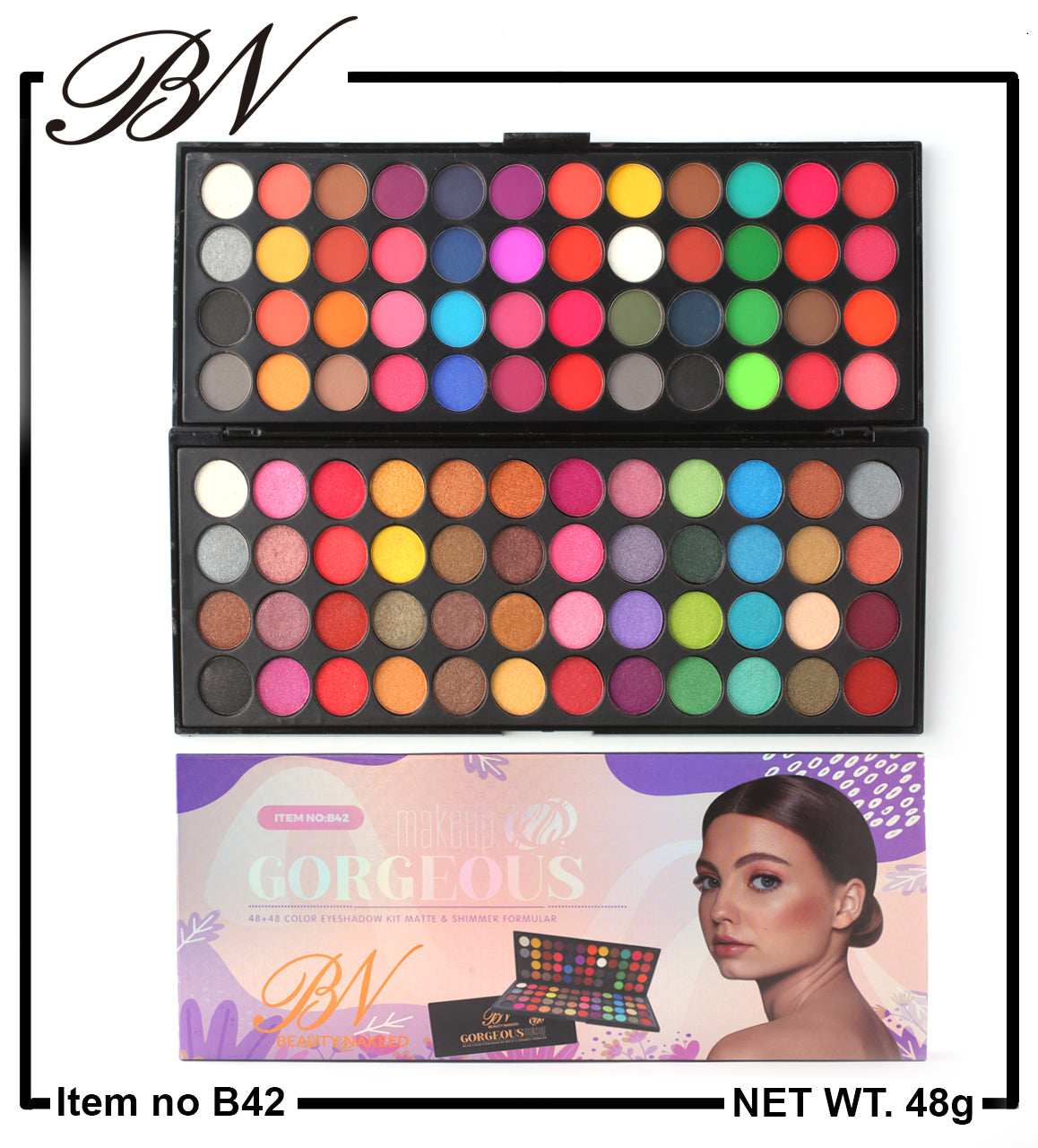 Beauty Naked 96 Colours Eyeshade Kit