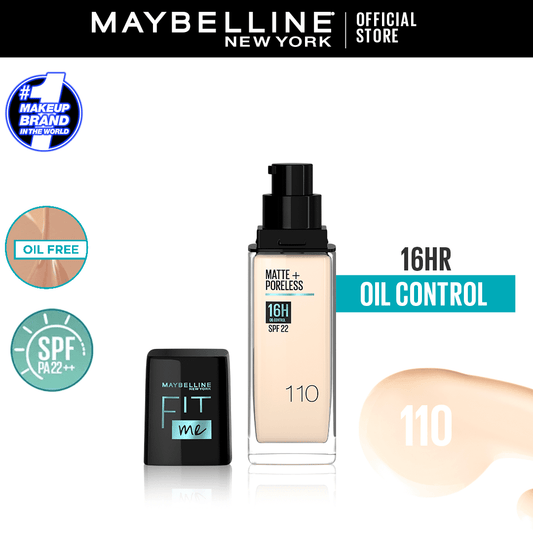 Maybelline New York- New Fit Me Matte + Poreless Liquid Foundation 30ml - For Normal to Oily Skin