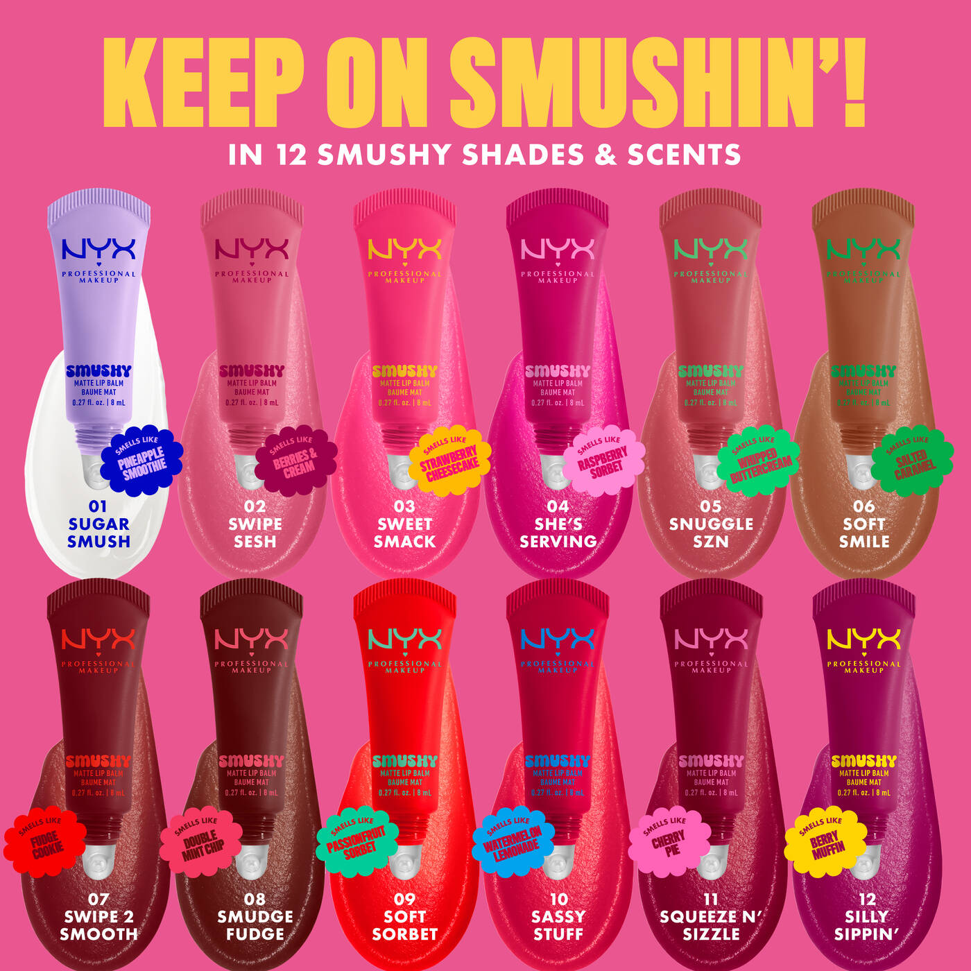 NYX SMUSHY MATTE LIP BALM 8ml