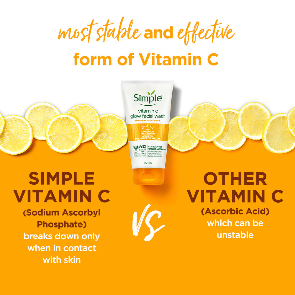 Simple Vitamin C Glow Facial Wash