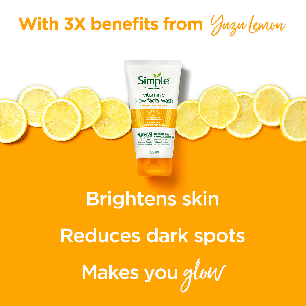 Simple Vitamin C Glow Facial Wash