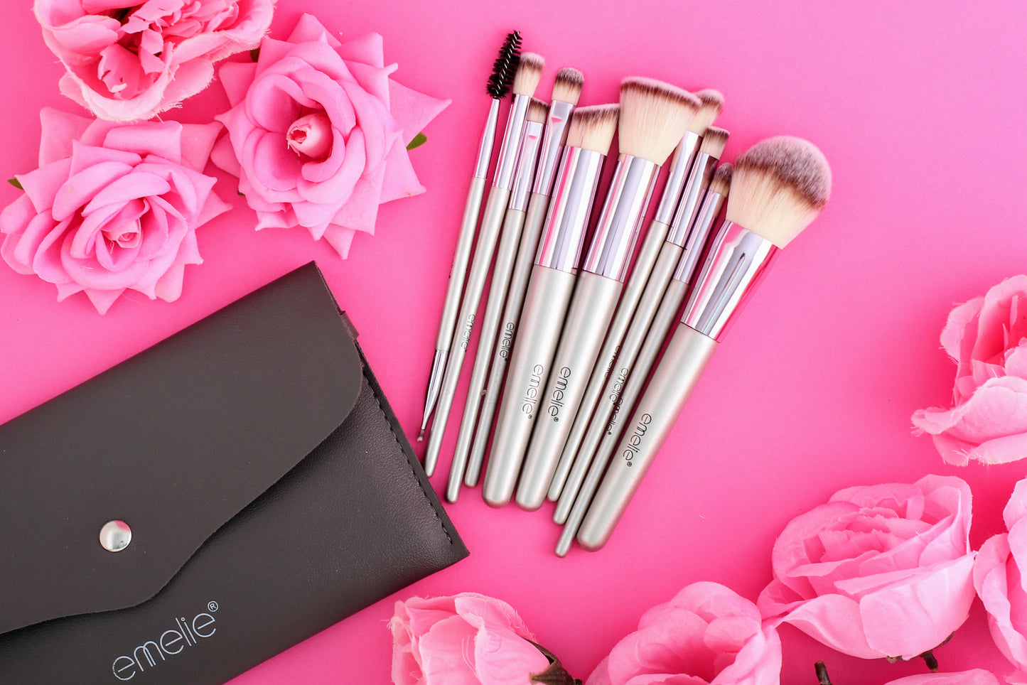 Emelie 10 Pcs Makeup Brush Set