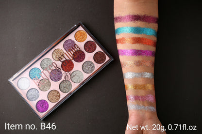 Beauty Naked 18 Colour Glitter Kit
