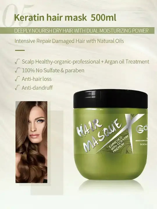 Go Care Enriched With Keratin Protein Hair Mask 500ml
