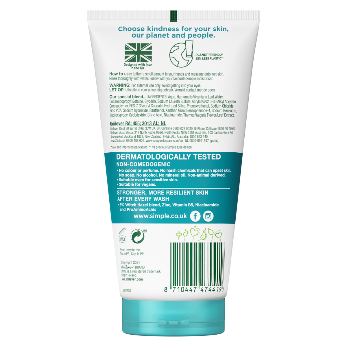 Simple Purifying Gel Facial Wash