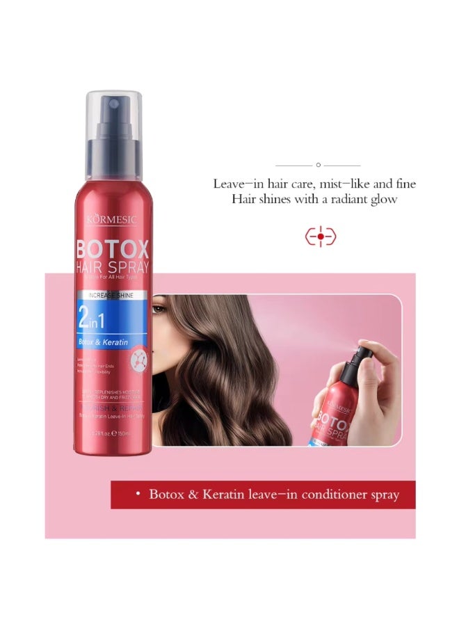 Kormesic Botox Hair Spray 2 in 1 Botox And Keratin Leave-in Hair Spray
