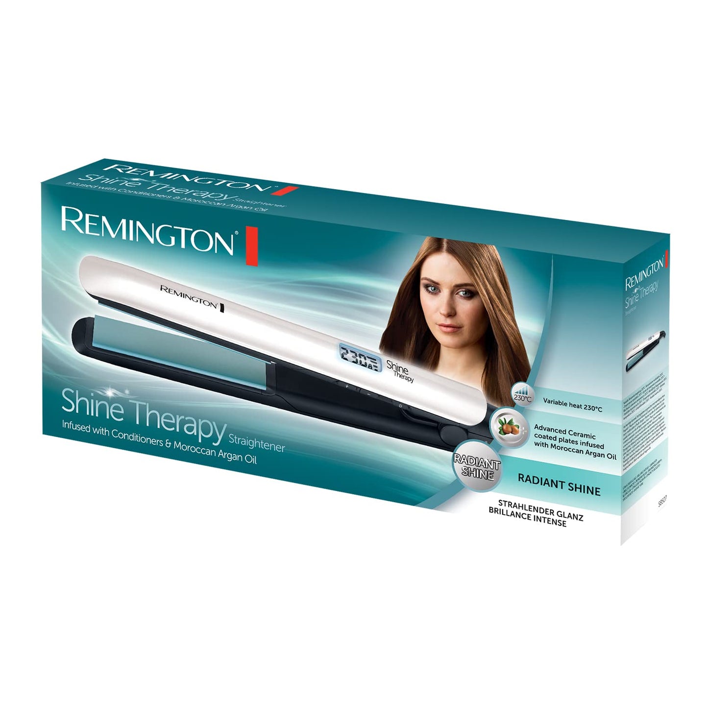 REMINGTON S8500 HAIR STRAIGHTENER SHINE THERAPY (MasterCopy)