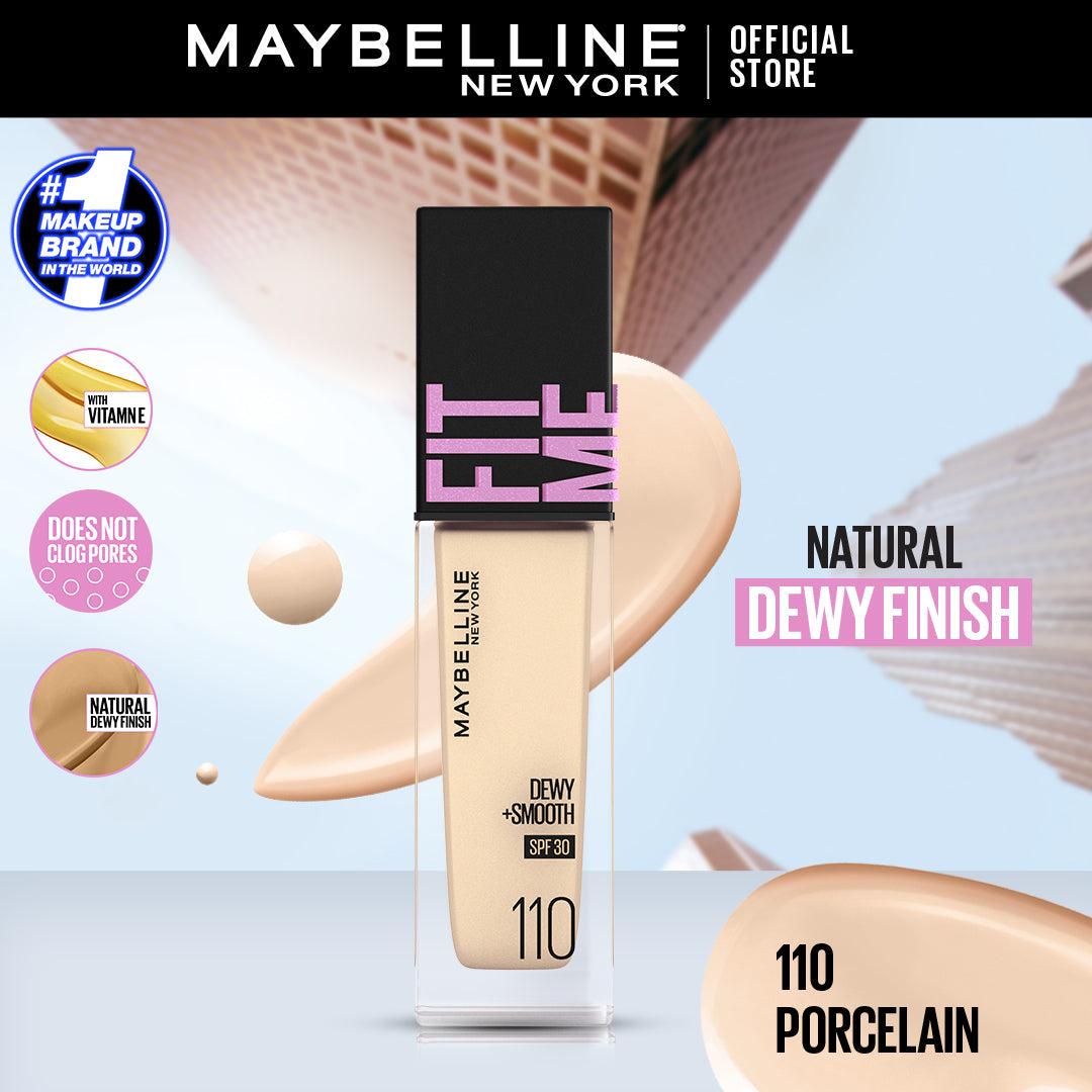 MAYBELLINE NEW YORK FIT ME DEWY & SMOOTH FOUNDATION (30 ML)