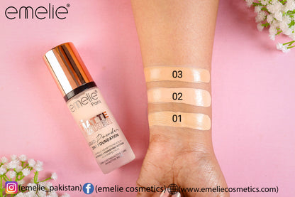 Emelie Matte Maker Liquid Powder 2-in-1 Foundation - 24H Long-Wear