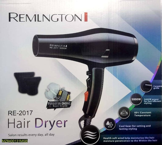 Remington Hair Dryer Model Re-2017 500W Power 60° Constant Temperature