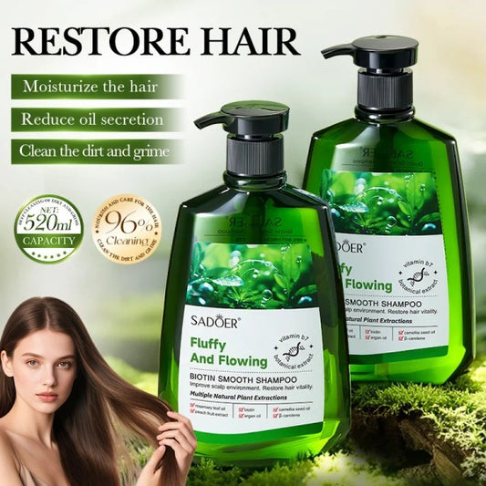 SADOER Biotin Smooth Shampoo – Fluffy, Soft & Volumizing Hair Care