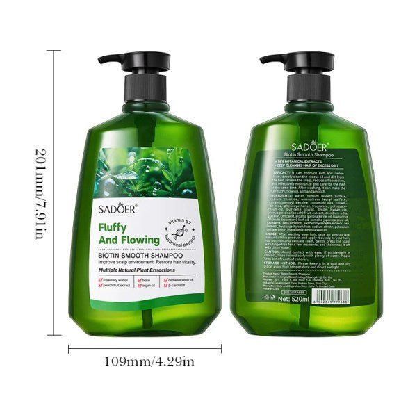SADOER Biotin Smooth Shampoo – Fluffy, Soft & Volumizing Hair Care