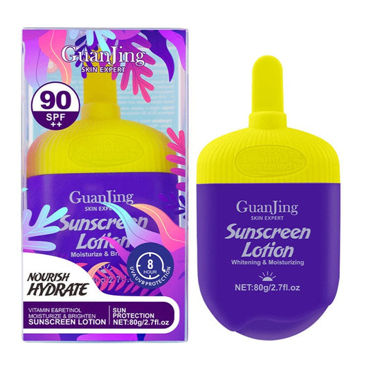 GUANJING Tinted Sunscreen Lotion SPF 90 Retinol & Vitamin E 80g