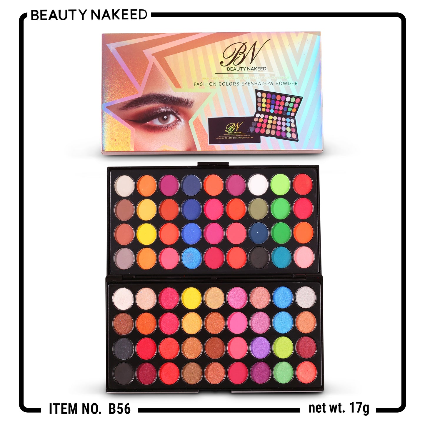 Beauty Naked 72 Colours Eyeshade Kit