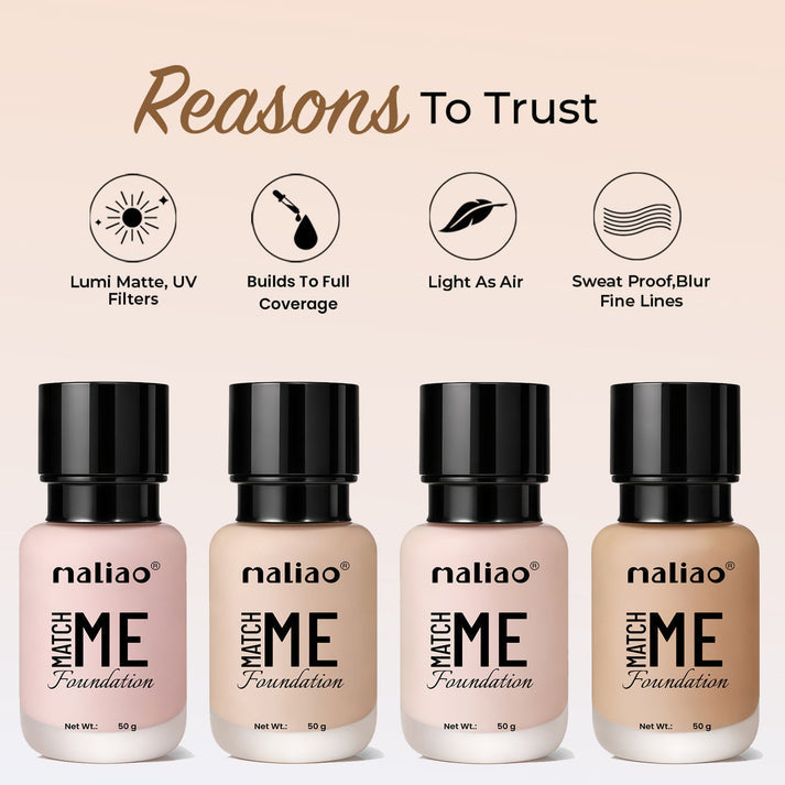Maliao® Match Me Foundation – Natural Skin Finish