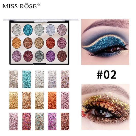 Miss Rose 15 Colour Glitter Kit
