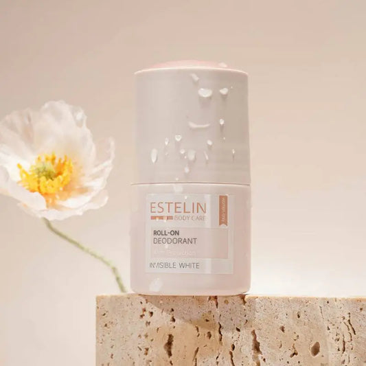 Estelin Anti Perspirant Roll on Deodorant – Invisible White – 48Hr Protection