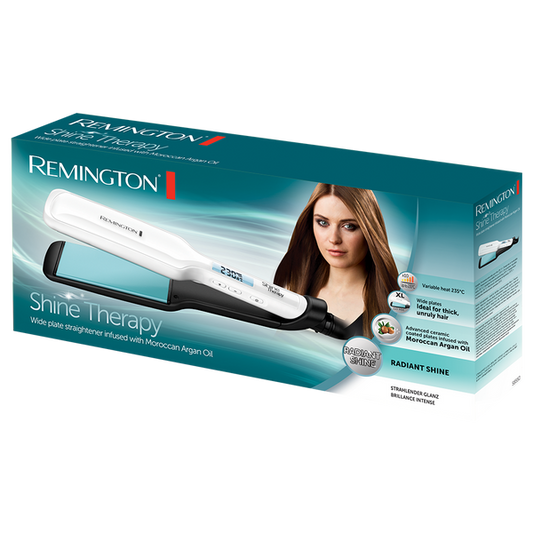 REMINGTON S8550 HAIR STRAIGHTENER SHINE THERAPY WIDE PLATE