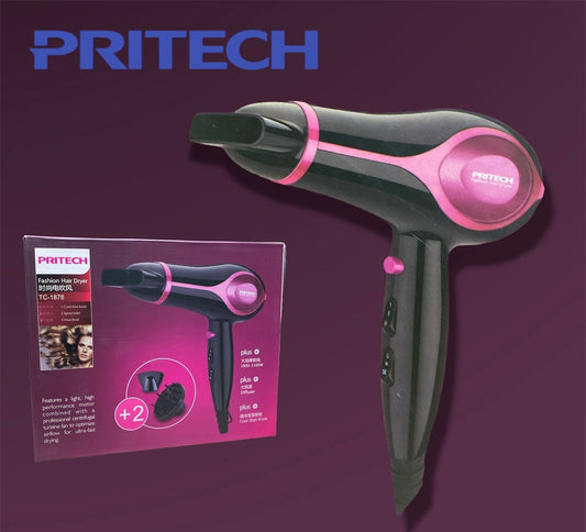 Original Pritech Professional Hair Dryer For Women 1800-2100 W
