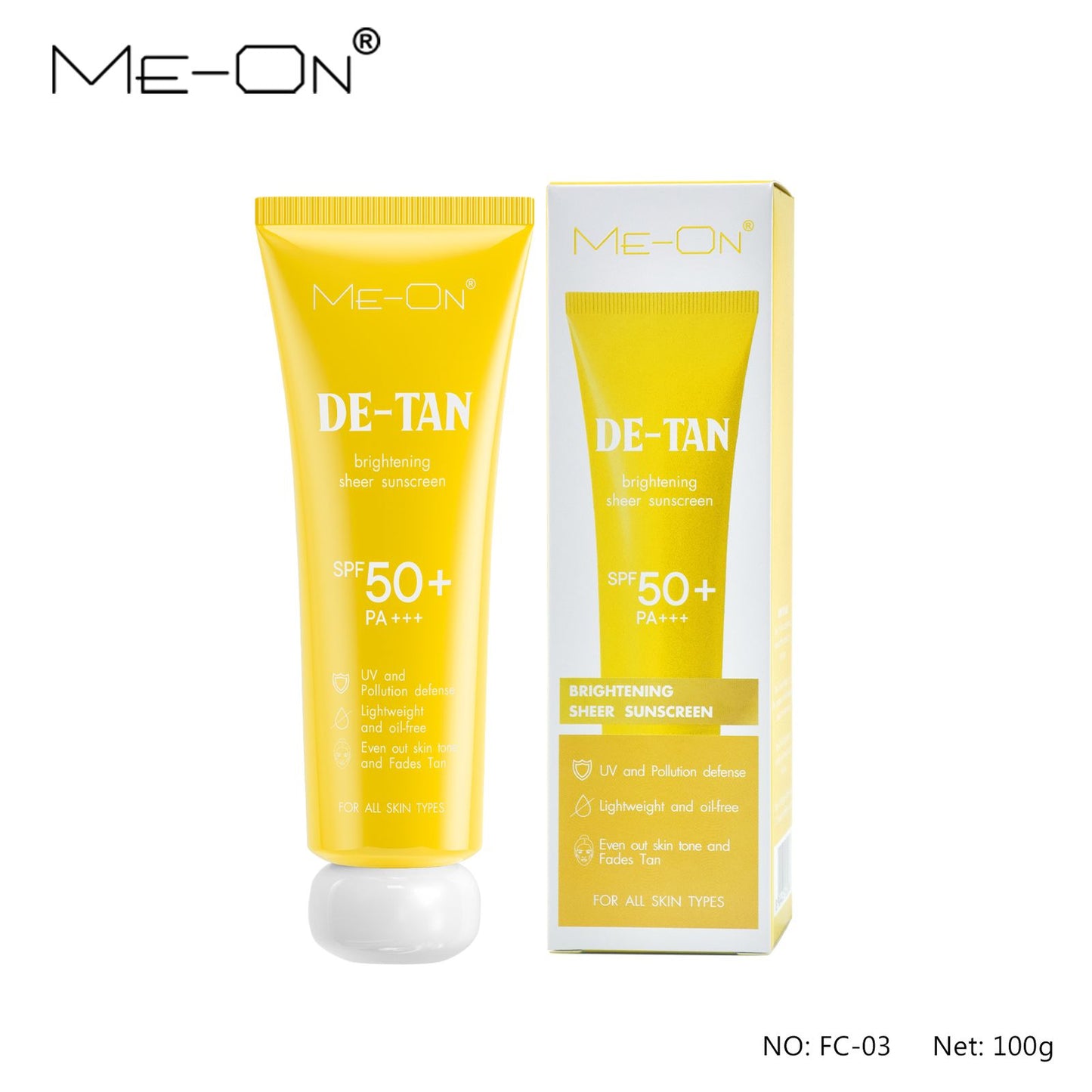 ME-ON Sunscreen SPF50 +++ (D Tan, 50, Sun Protection Factor (SPF))