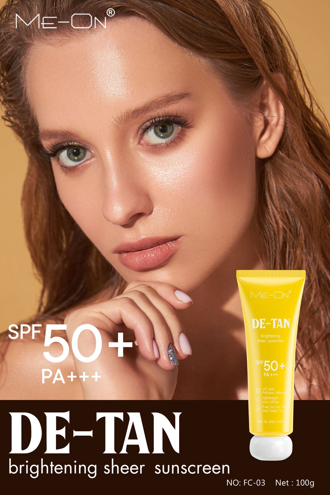ME-ON Sunscreen SPF50 +++ (D Tan, 50, Sun Protection Factor (SPF))