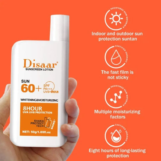 Disaar Whitening and Moisturizing Sunblock Sunscreen Lotion SPF 60 – 50g