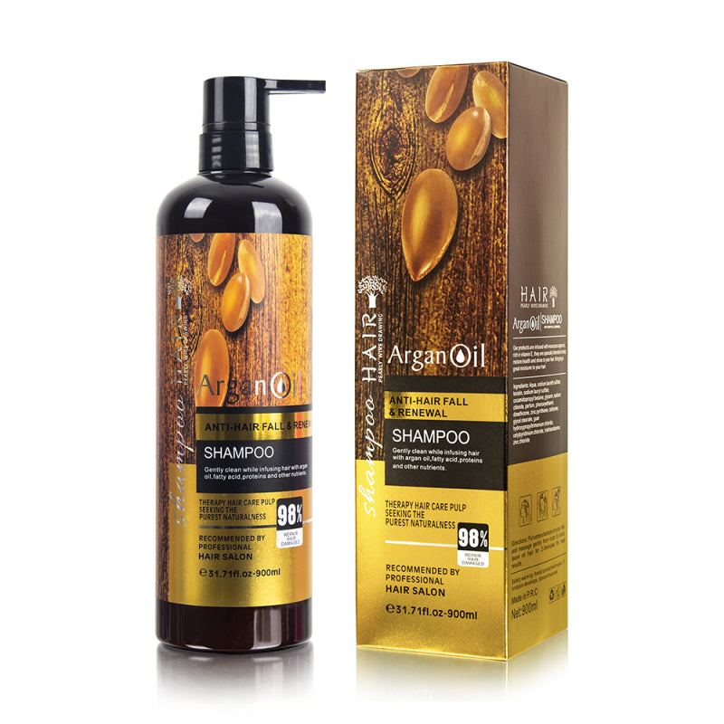 Argan Oil Extract Protein Hair Shampoo Anti-Hari Fall Renewal 900ml