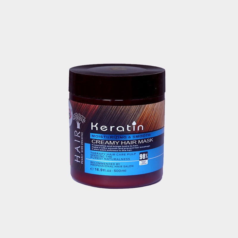 Keratin Moisturizing & Smooth Ceamy Hair Mask 1000ml & 500ml