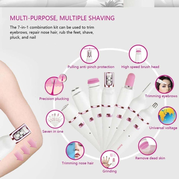 Kemei 7 in 1 Shaver Epilator KM-2189