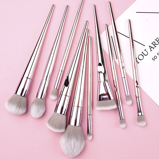 O.TWO.O 10PCS CHROME BRUSHES SET