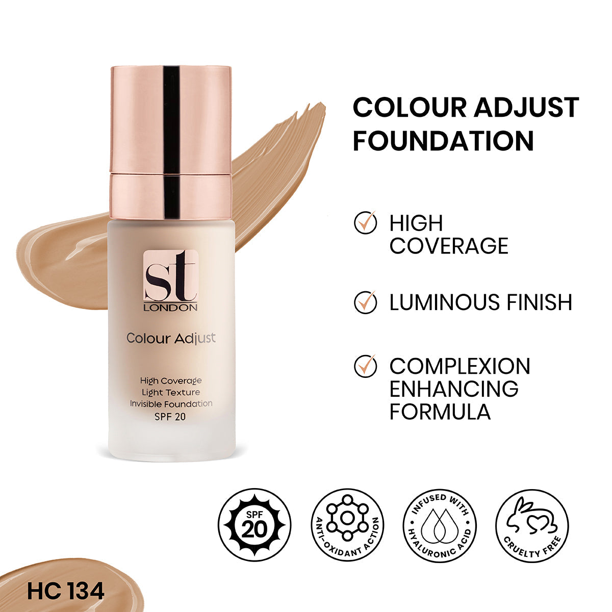 ST London High Coverage Colour Adjust Foundation