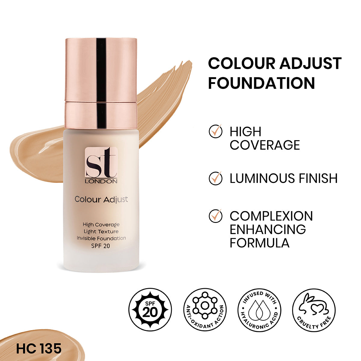 ST London High Coverage Colour Adjust Foundation