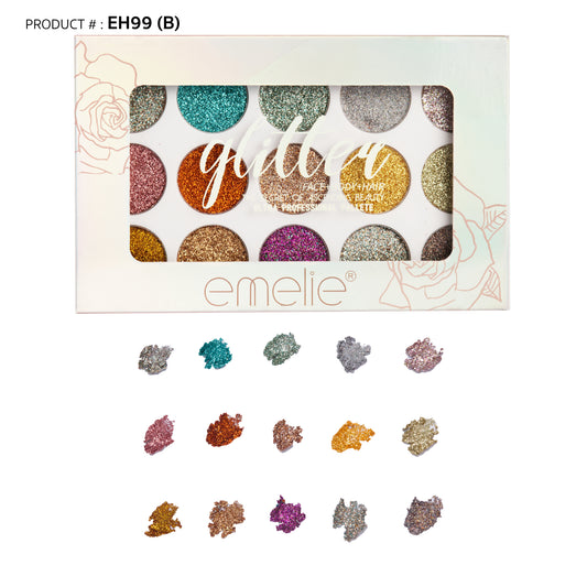 Emelie 15 Colour Glitter Kit